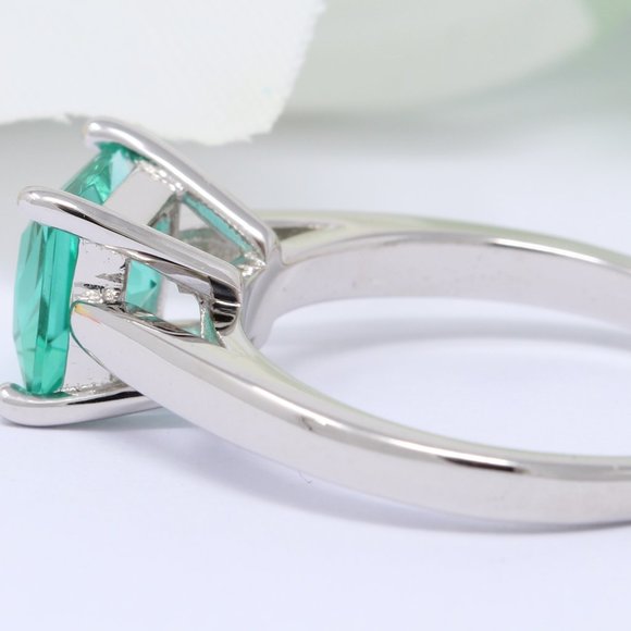 2.00 Carat Cushion Cut Solitaire Paraiba Tourmalin - Picture 2 of 3